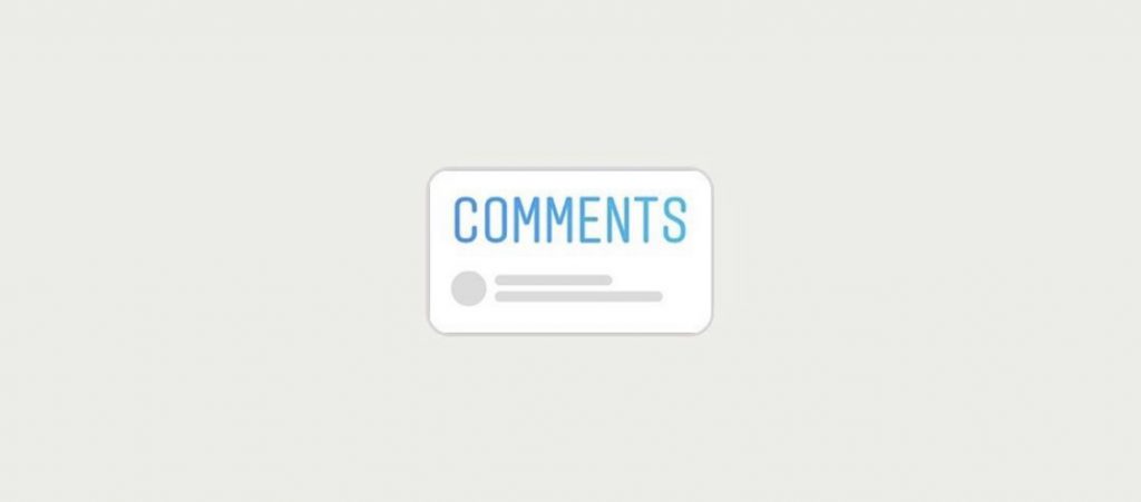 adesivo commenti nelle storie instagram