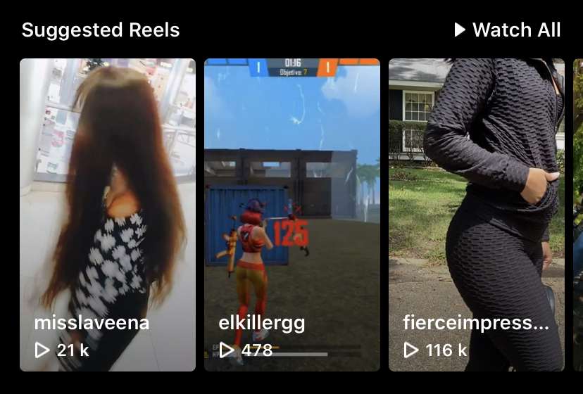 content discovery reels suggeriti feed instagram